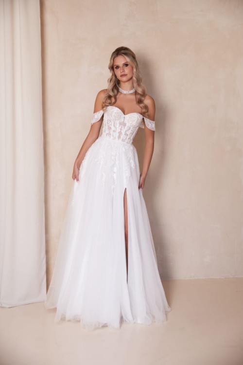 gorsetowa suknia ślubna