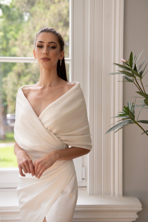 eleganckie i ciepłe bolerko na ślub