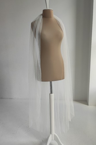 welon 150cm jedwabny tiul ivory