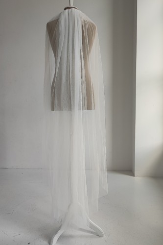welon 150cm jedwabny tiul ivory